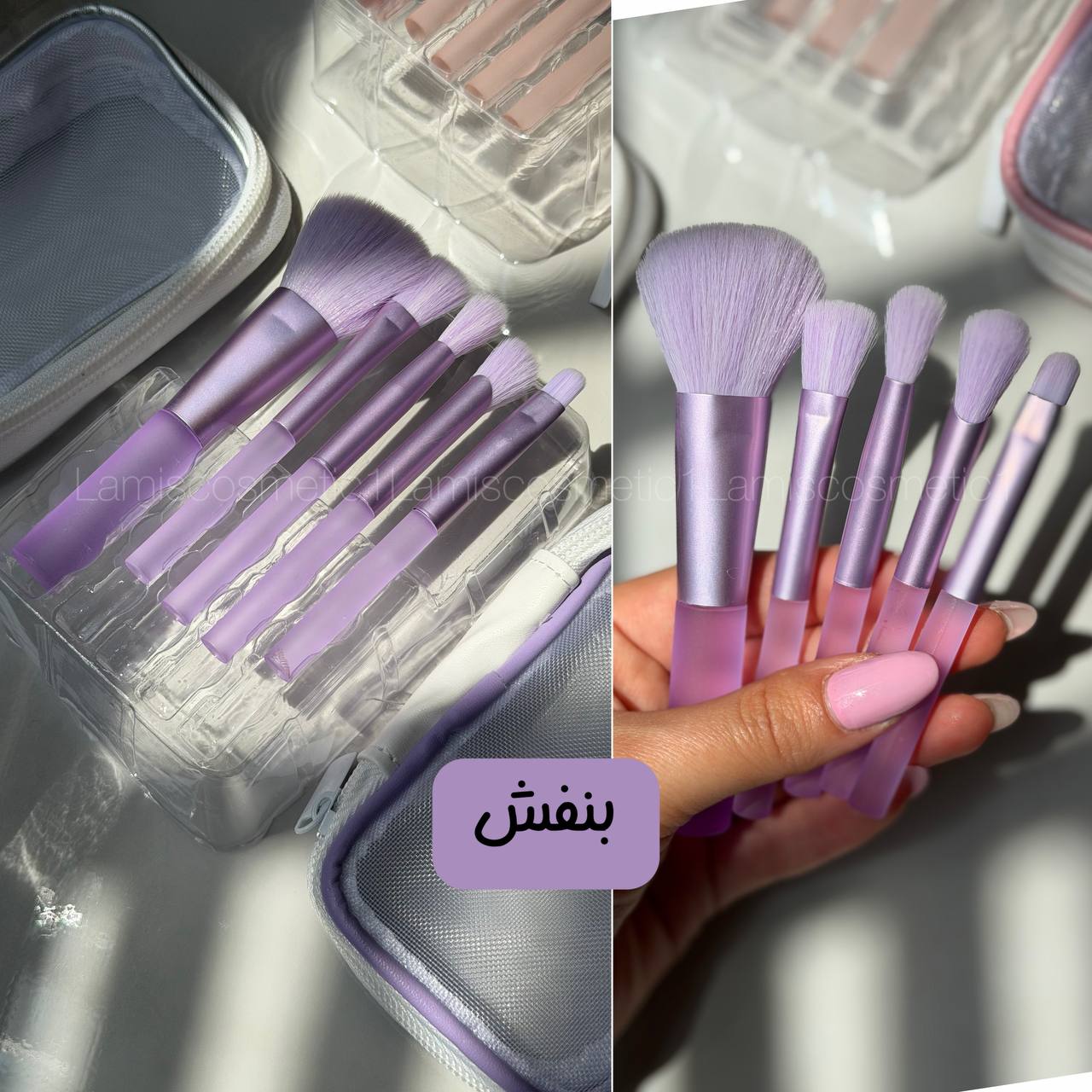 ست براش اورجینال پاستیلی(بهمراه کیف)