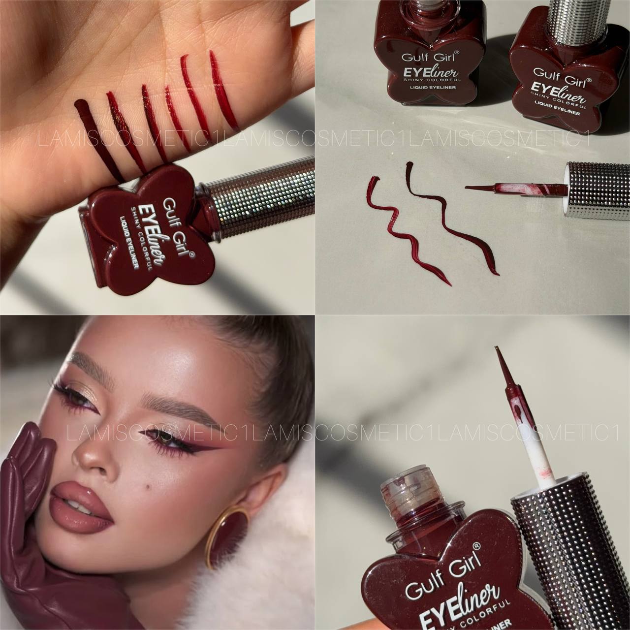 ست آرایش چشم زرشکی🍒