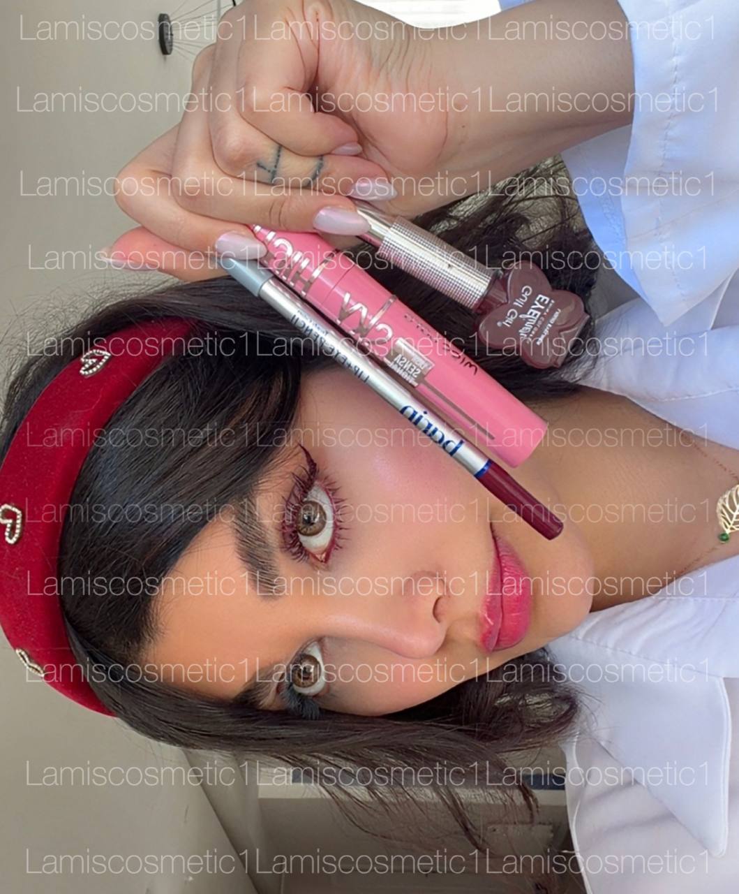 ست آرایش چشم زرشکی🍒