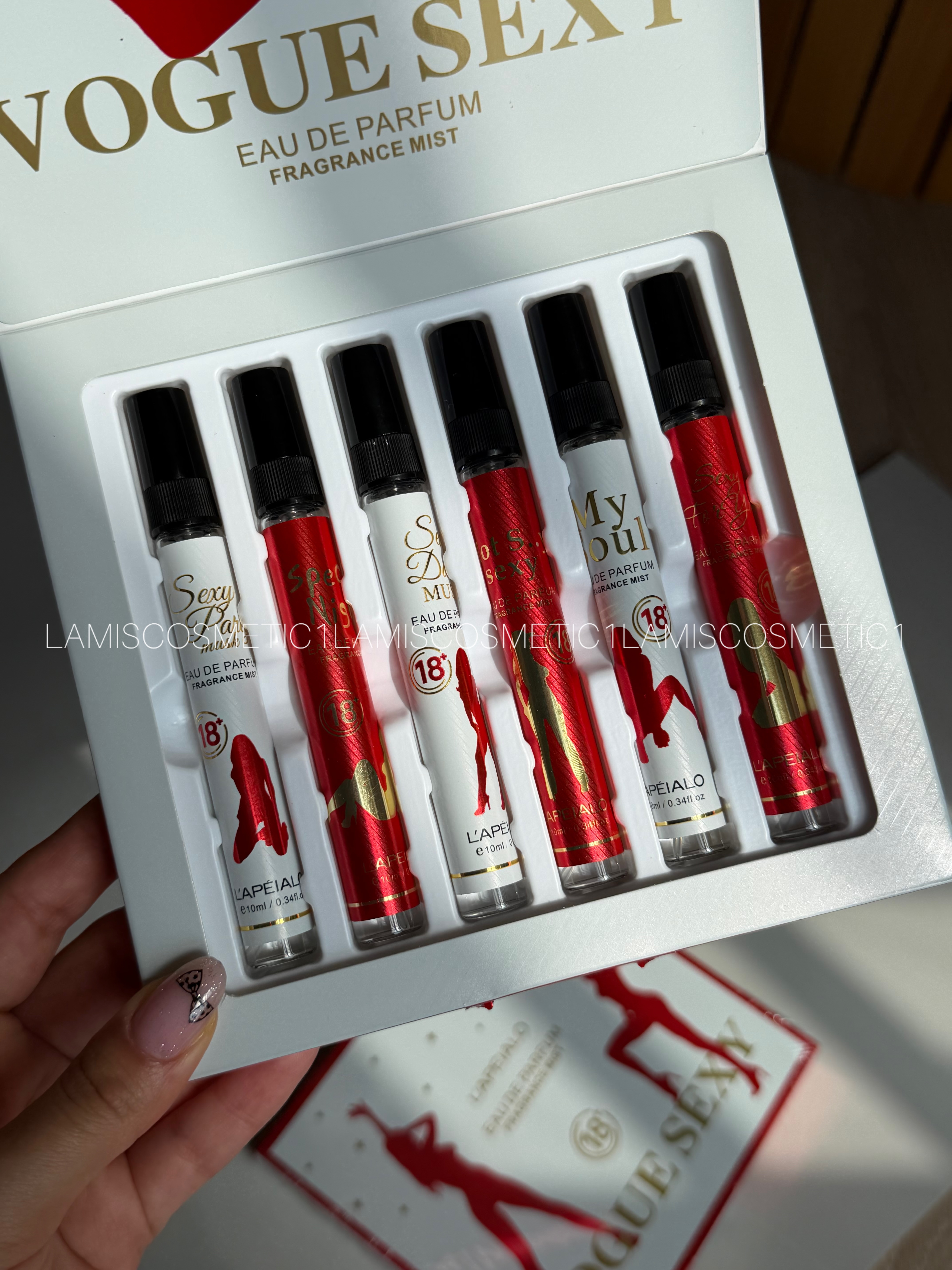 پک عطر 6عددی اورجینال Lapeialo