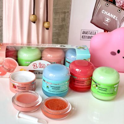 پک دوعددی اسکراب و بالم لب کیس بیوتی