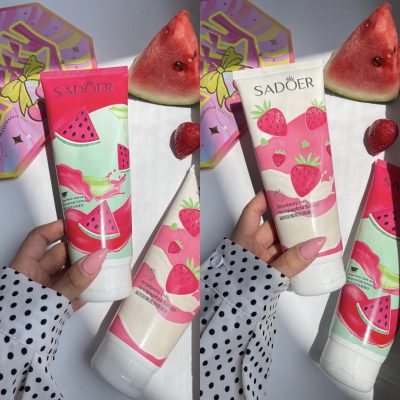 اسکراب بدن توت فرنگی و هندونه Sadoer