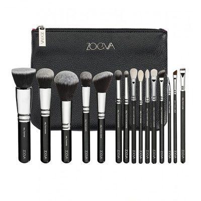 ست براش ۱۵تکه زووا با کیف چرمی