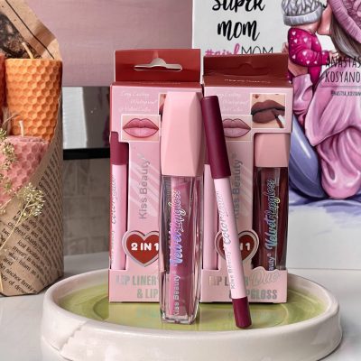 رژلب مایع و خط لب ست کیس بیوتی