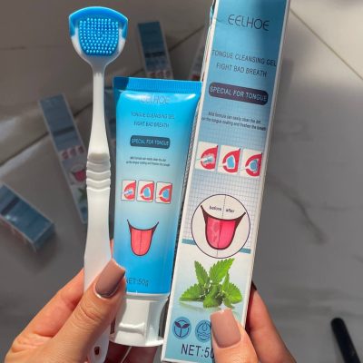 مسواک تمیز کننده زبان و خوشبو کننده دهان EELHOE