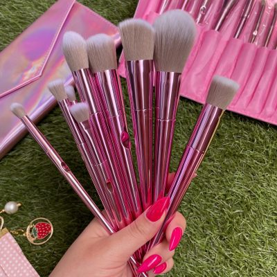 ست براش هولوگرامی اورجینال صورتی